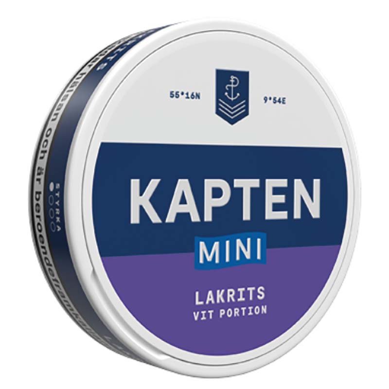 Kapten Vit Lakrits MINI