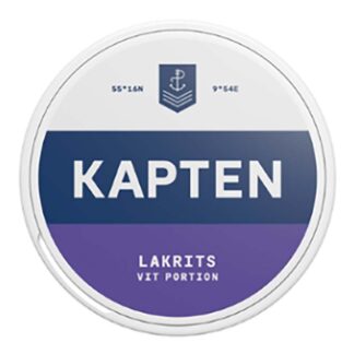 Kapten Vit Lakrits Portion
