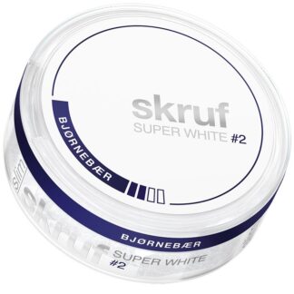 Skruf Super White Slim Björnbär nr2