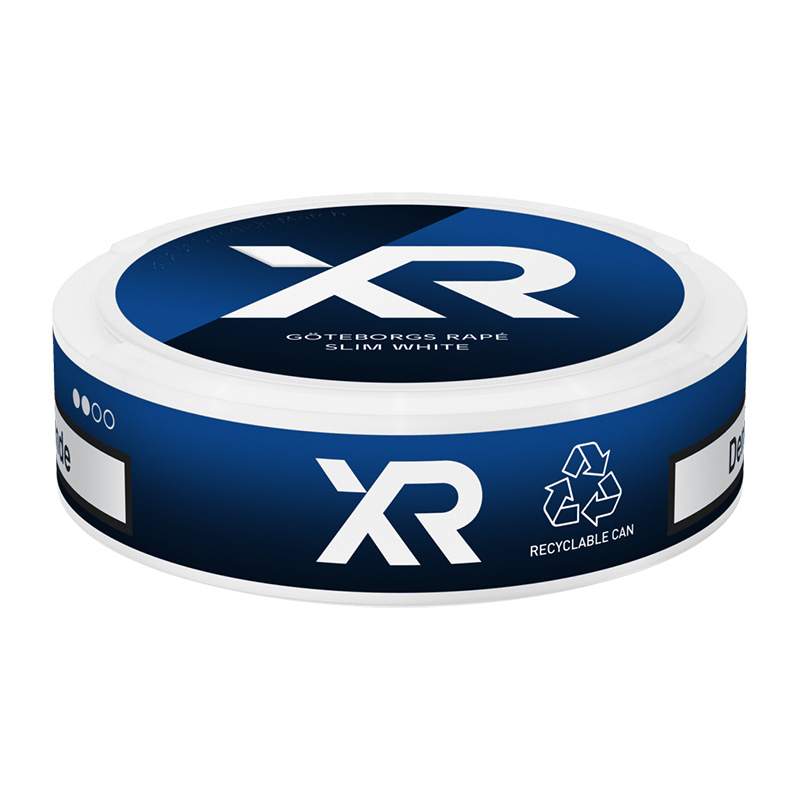 XR Göteborgs Rapé White Normal Slim Liggande