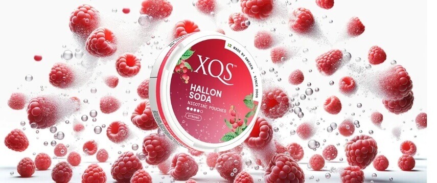 Lyckträffen med snus med smak av hallonsoda