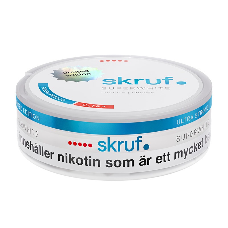 Skruf Superwhite Fresh Freeze Ultra Strong limited Liggande