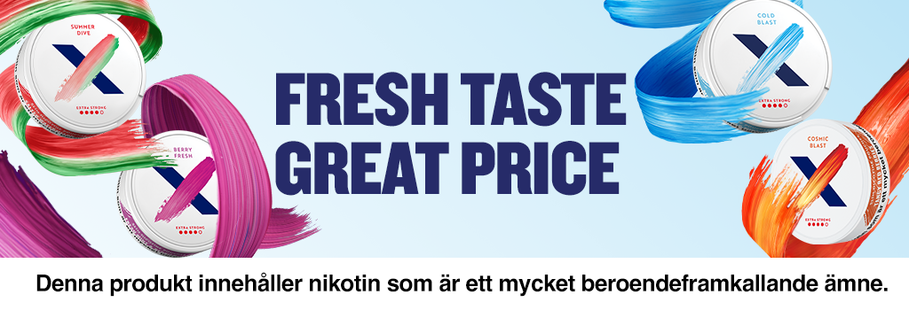 X All White Fresh taste Great price