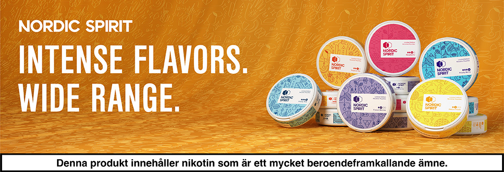 Nordic Spirit vitt snus alla sorter top banner