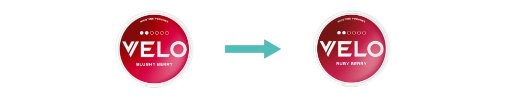 VELO Blushy Berry byter namn till VELO Ruby Berry