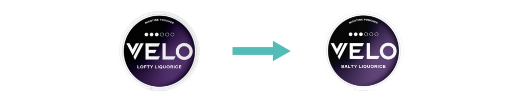VELO Lofty Liquorice byter namn till VELO Salty Liquorice