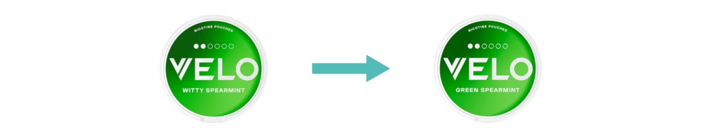 VELO Witty Spearmint byter namn till VELO Green Spearmint